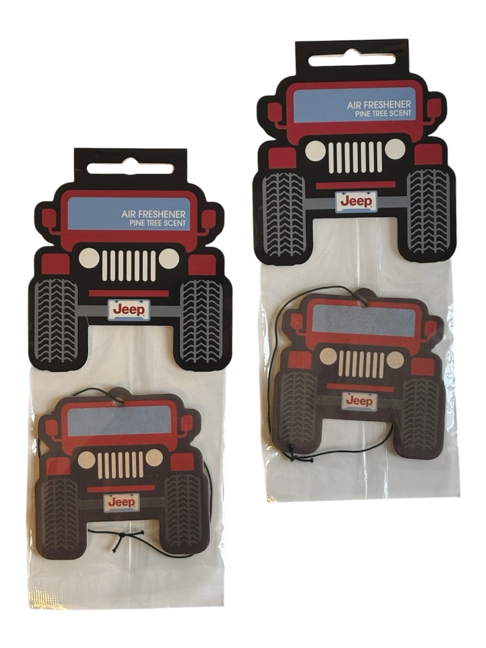 Jeep x Forever 21 Red and Black Jeep-Shaped Pine Tree Scent Air Freshener